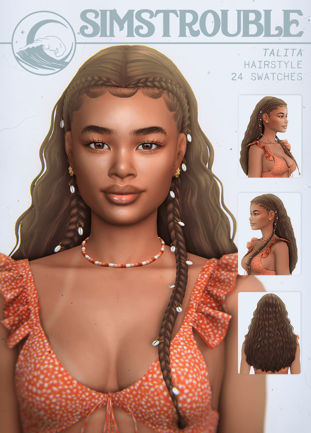Скриншот мода Прическа Talita Hairstyle